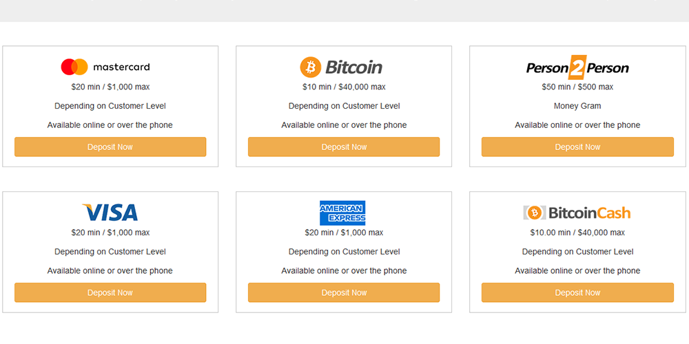 Depositing & Withdrawing at betnow